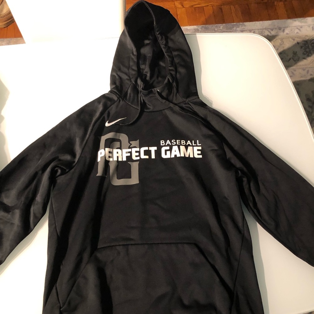 Nike DriFit Black Perfect Game long sleeve hoodie. Large